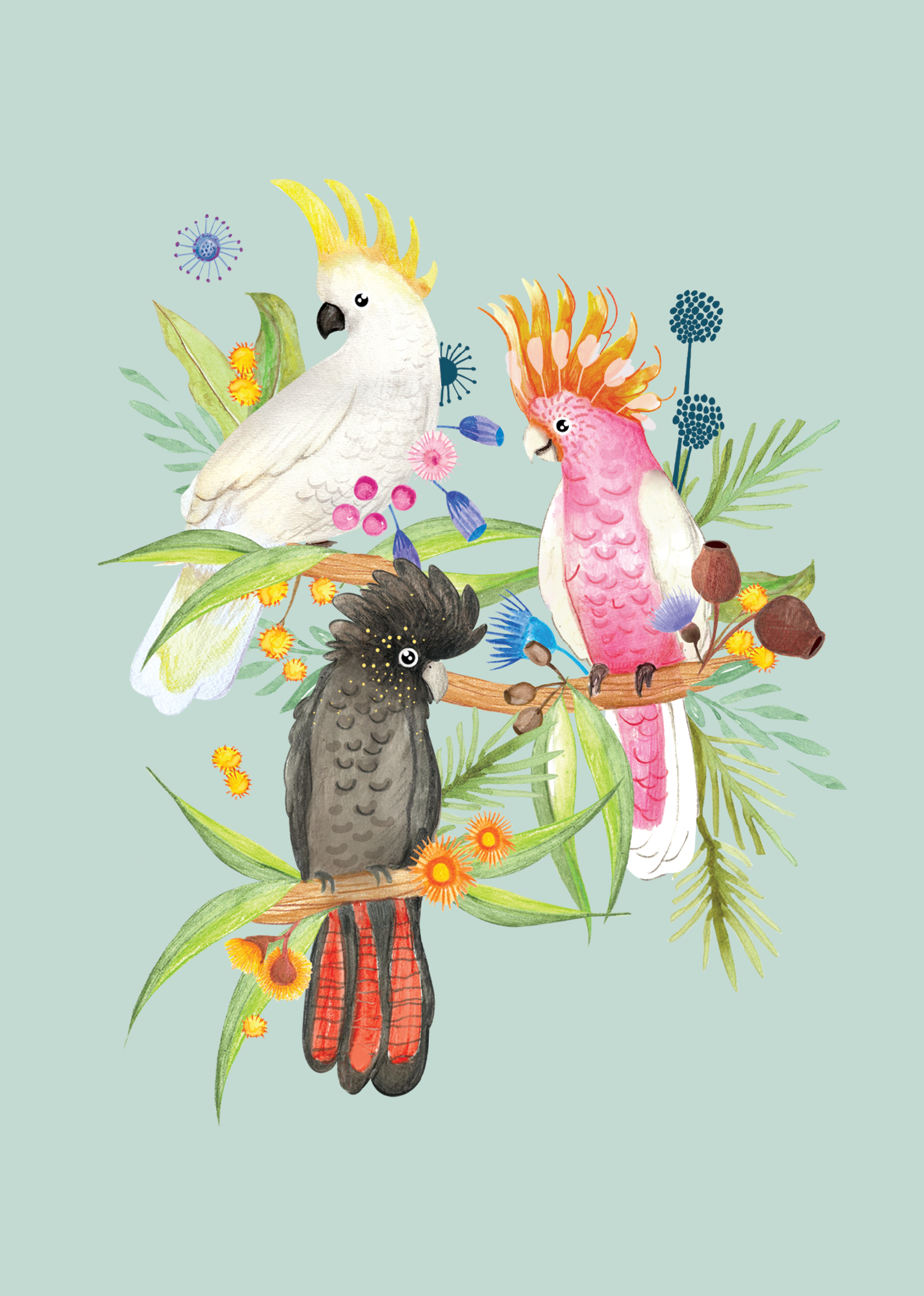 Greeting Card Gumtree Friends - Birthday Birds